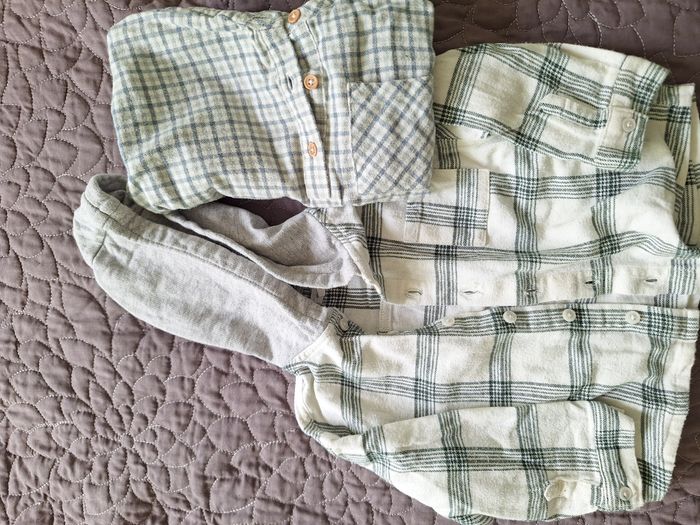 Ensemble bébé garçon 24 mois : Chemise et surchemise Vert baudet - photo numéro 9