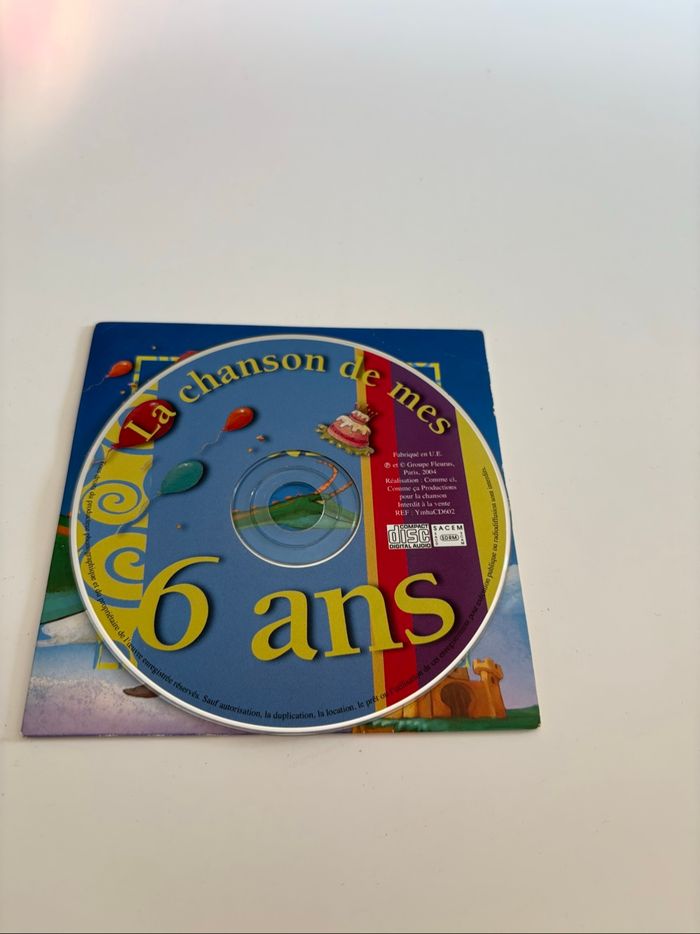 CD enfant La chanson de mes 6 ans - Fleurus - photo numéro 3