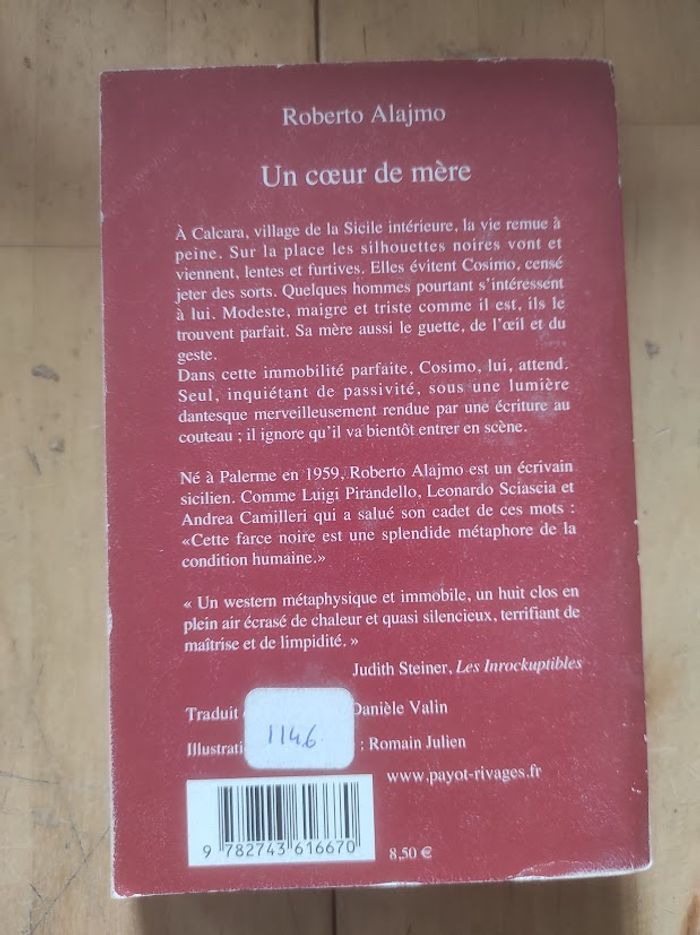 Un cœur de mère Roberto Alajmo Rivages 2007 - photo numéro 3