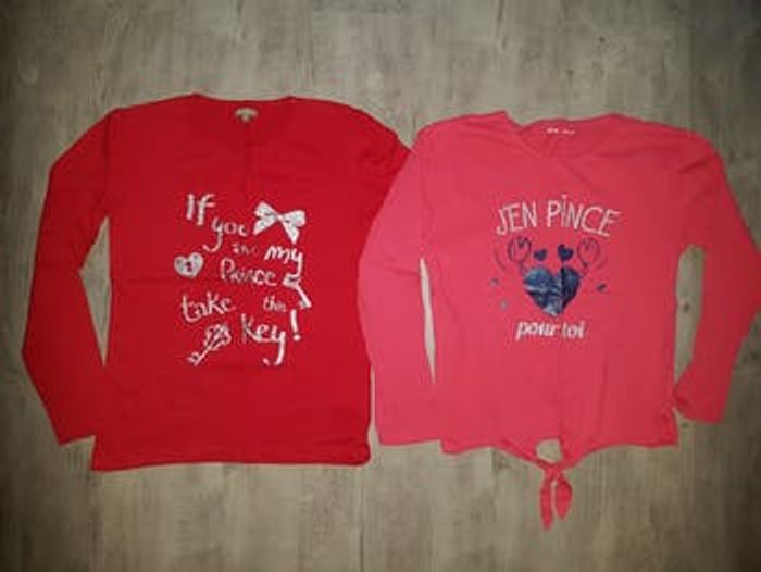 T-shirts lot 12 ans