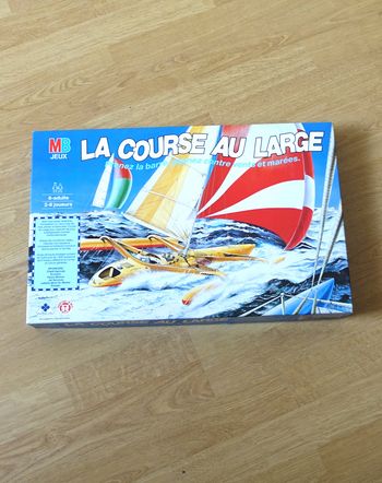 Jeu MB vintage La course au large - Jeu de courses de voiliers transocéaniques - Lire le descriptif