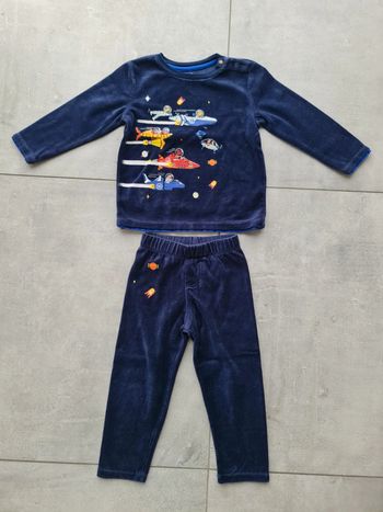 Pyjamas velours 2/3 ans