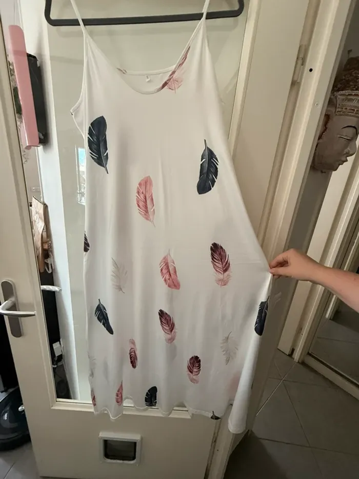 Robe motif plume taille L