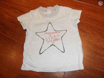 T-shirt Garçon (mixte), Du pareil au même, 6 mois