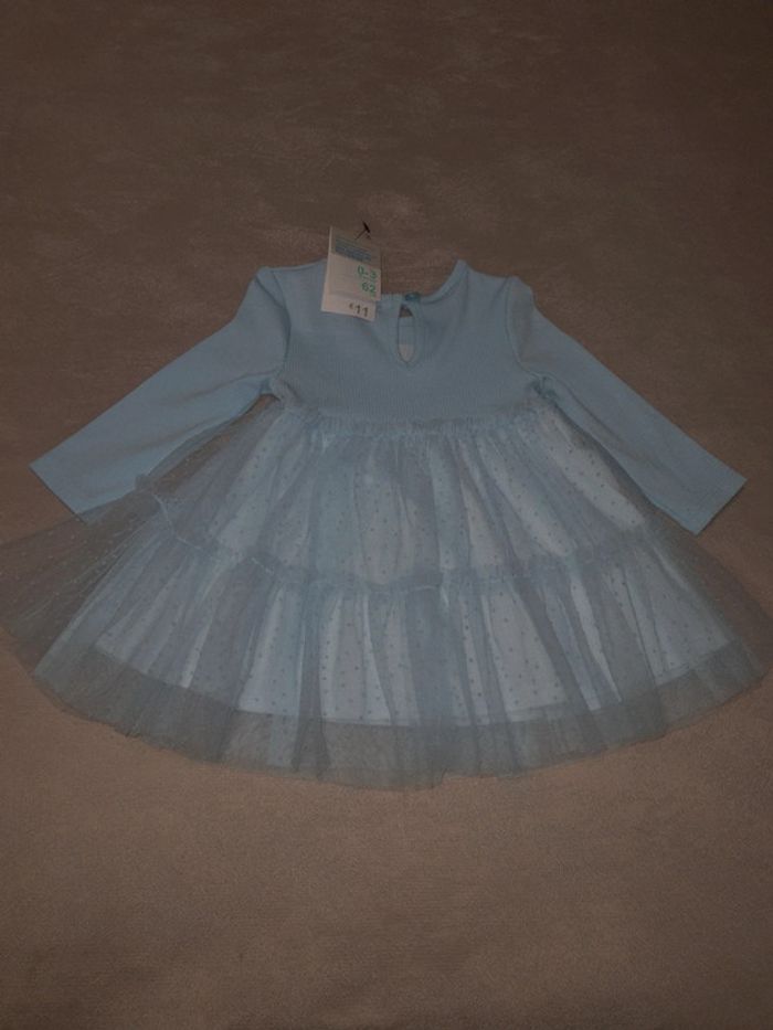 Robe bleu manches longues neuve - photo numéro 2