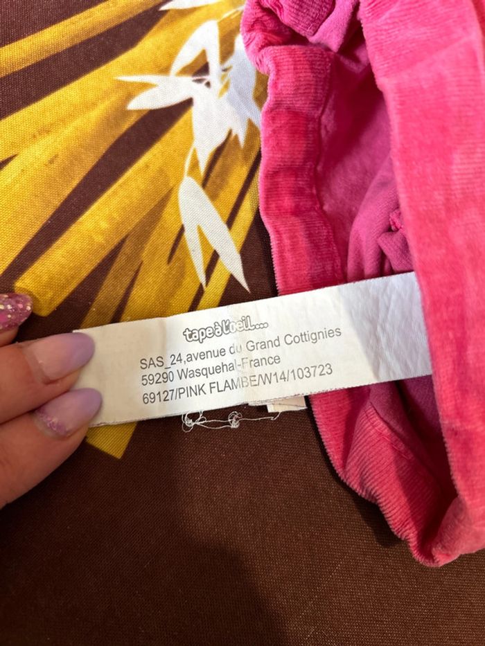 Short rose velours fille 2 ans - photo numéro 3