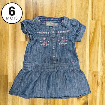 Robe Jean - bébé fille 6 mois - Orchestra