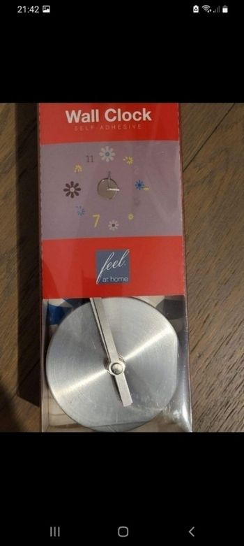 Horloge stickers fleurs déco chambre fille