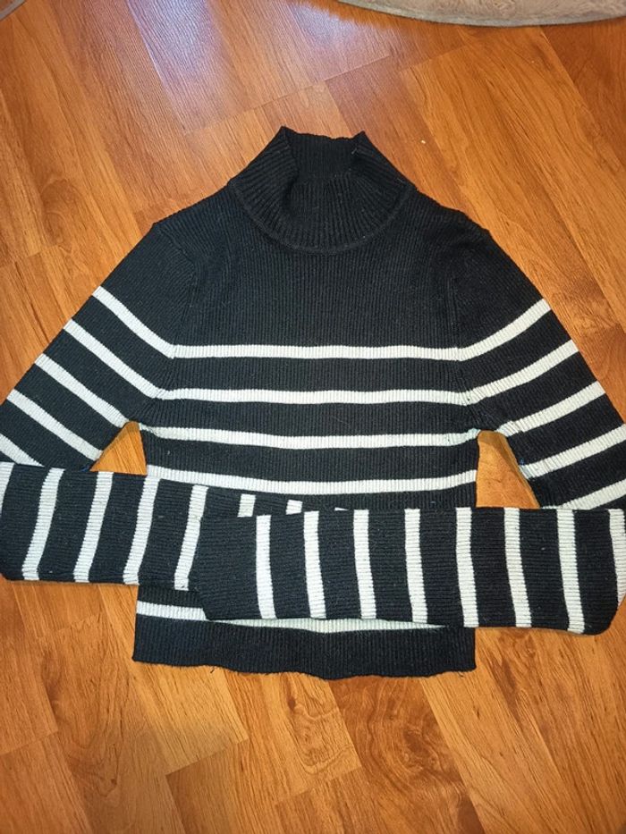 Pull col haut XS