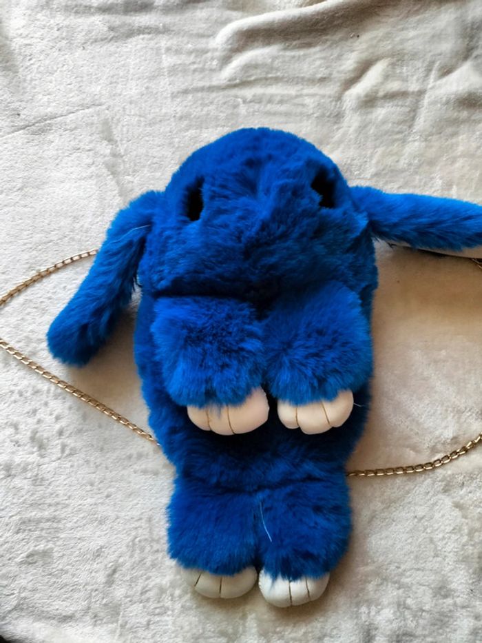 Sac lapin bleu roi