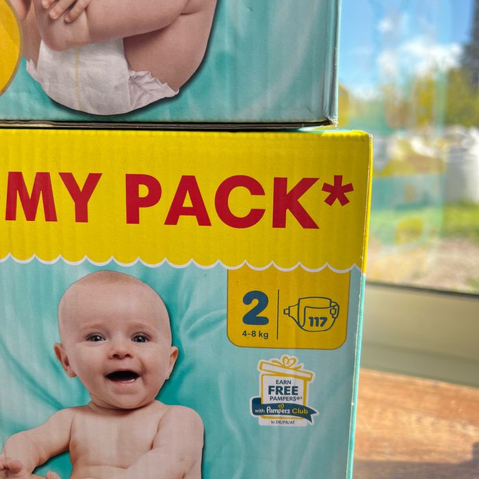 Couche taille 2 Pampers Premium : 234 couches (2*117) - photo numéro 2