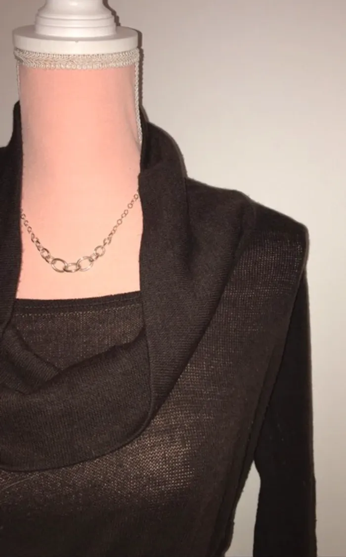 Pull marron - photo numéro 3