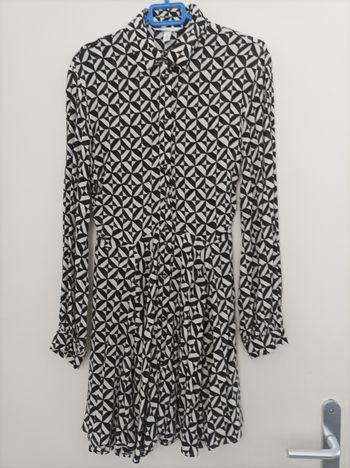 Robe chemise en crêpe