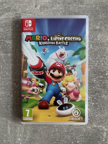 Jeu pour Nintendo switch, Mario + les lapins crétins, kingdom battle en version française.