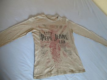 tee shirt manches longues garçons Pepe jeans 14 ans