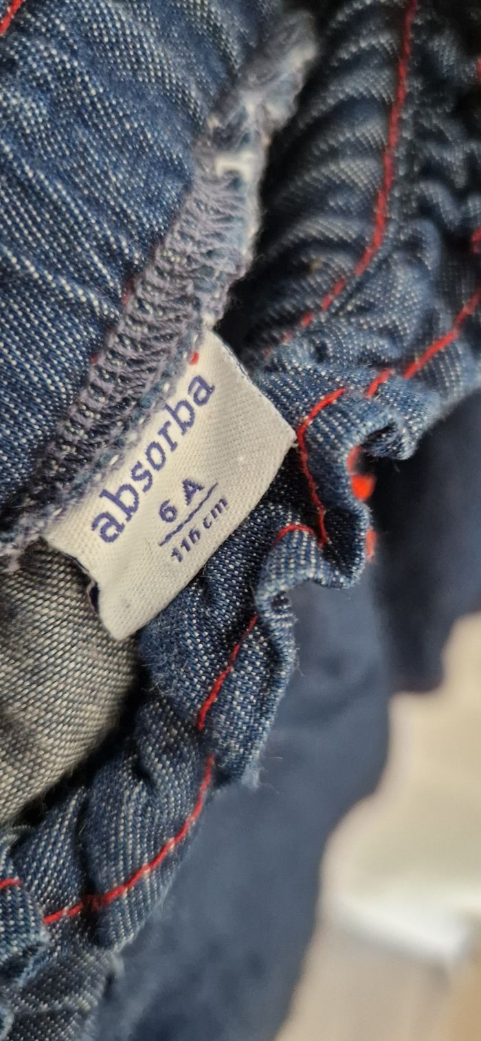 Jupe effet jeans taille 6ans - photo numéro 5