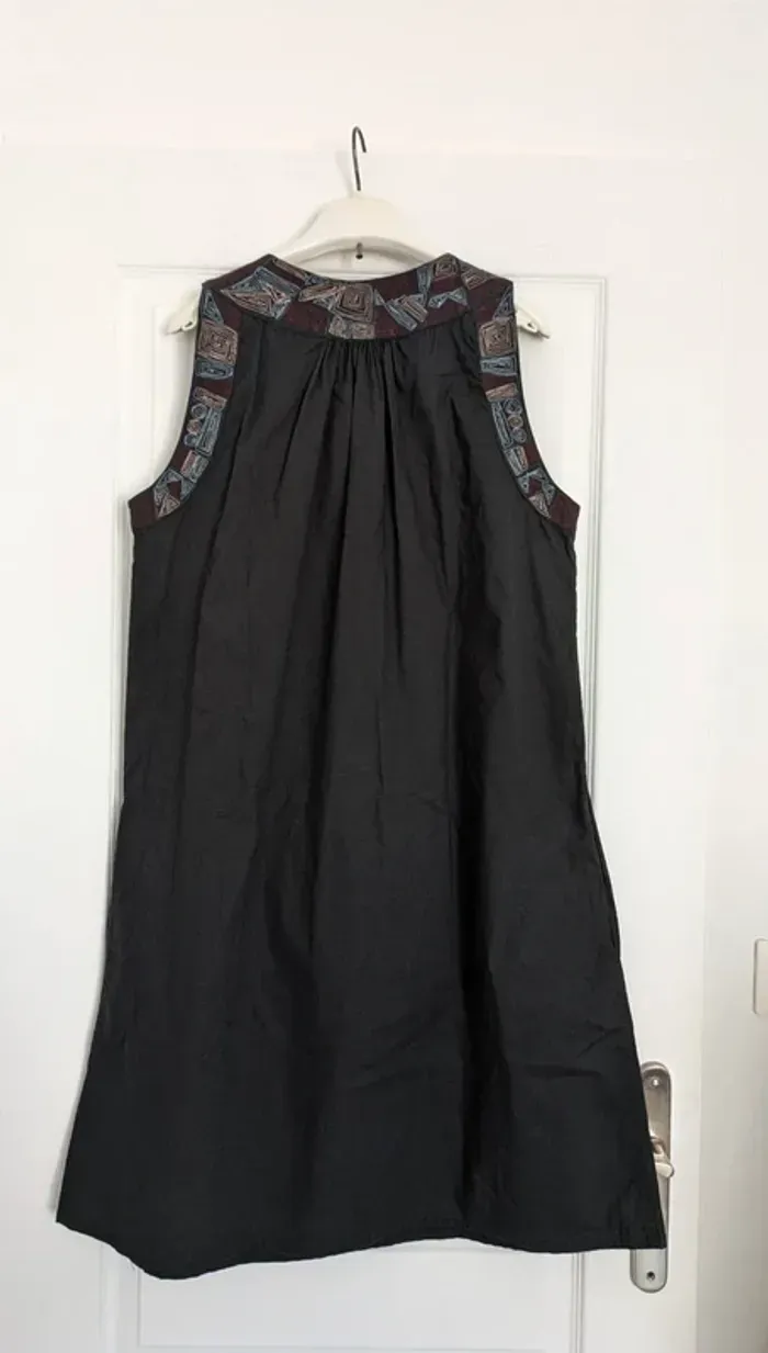 Robe d'été brodée en coton - Bensimon - taille 38 - photo numéro 2
