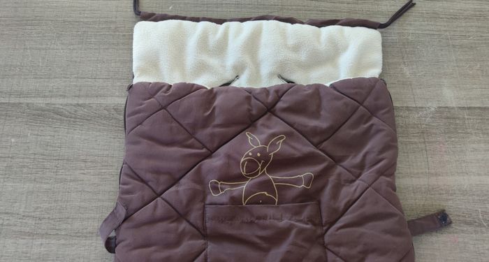 🍼 Chancelière Vertbaudet marron et beige pour bébé – siège auto & poussette - photo numéro 3