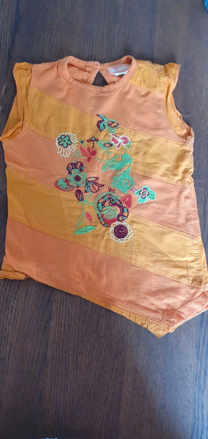 Tee shirt Orange 3 Ans