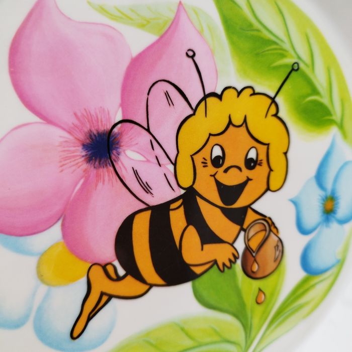 Assiette maya l'abeille vintage collector - photo numéro 3