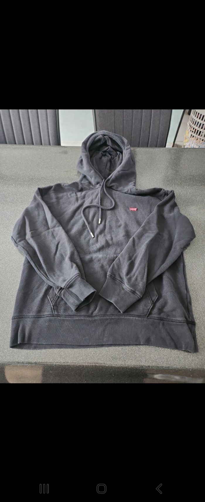 Sweat noir effet délavé Levi's