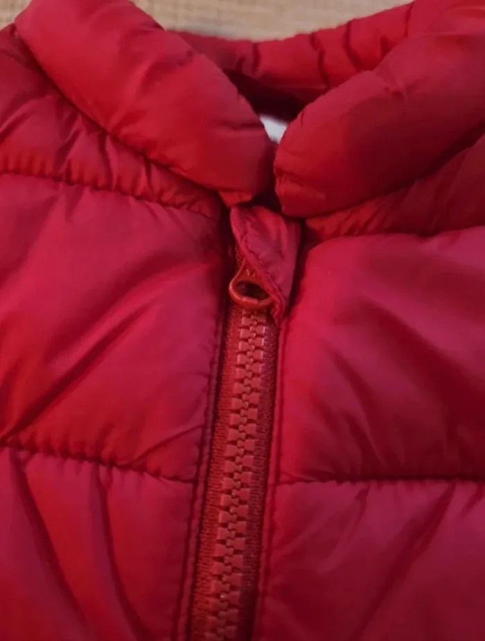 Doudoune sans manches rouge bébé – Benetton Baby – 9/12 mois (74 cm) - photo numéro 2