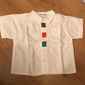 Chemisette blanche 12-18 mois