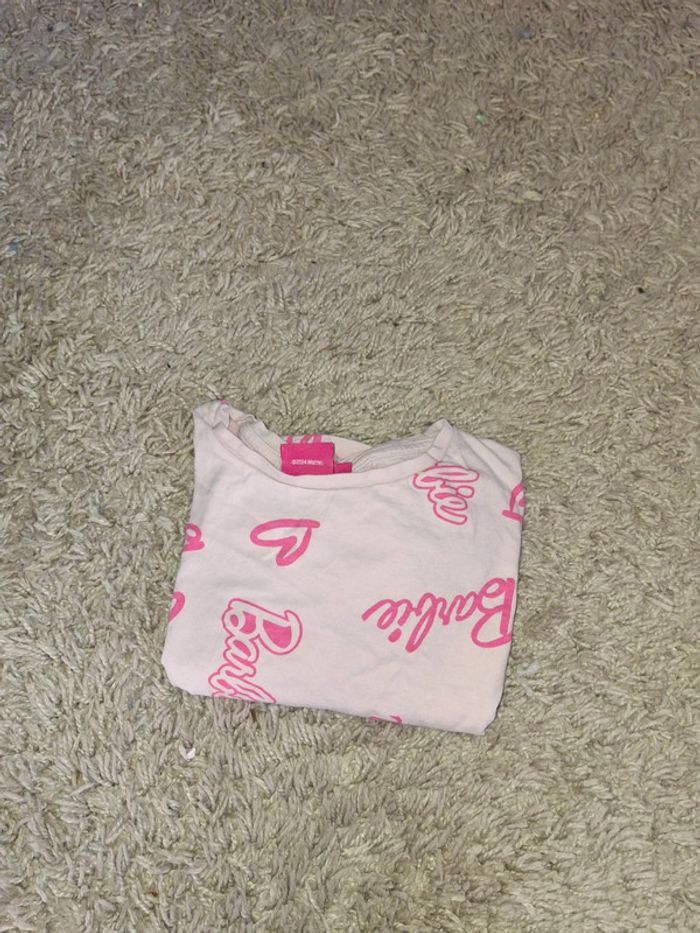 T shirt fille barbie taille 6 ans - photo numéro 3