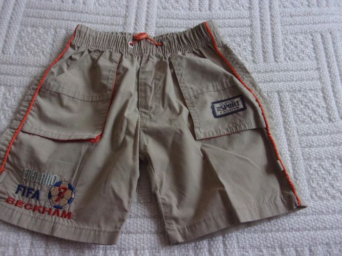 Short England Fifa Beckham Taille 4 Ans