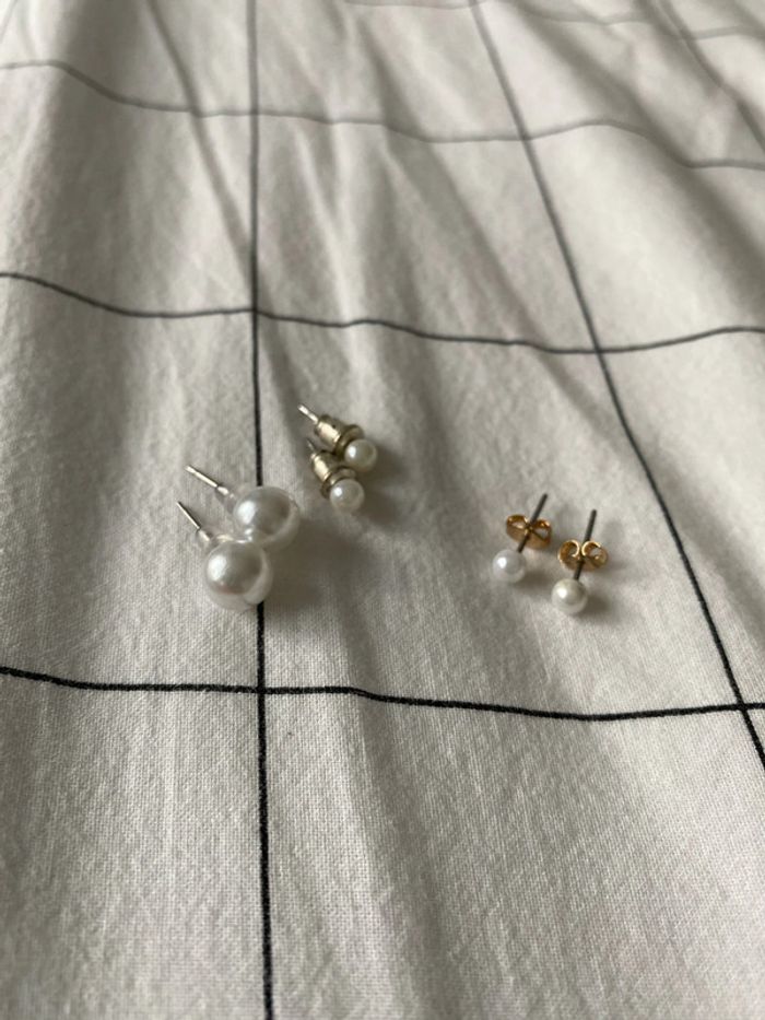 Boucles oreilles perles