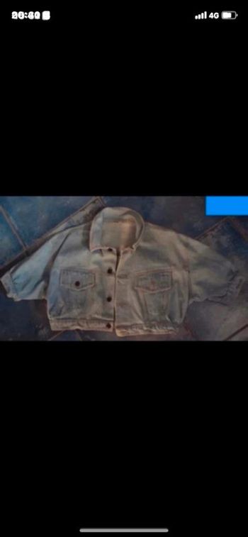 Veste courte en jean vintage