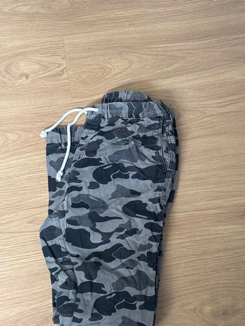 Pantalon militaire noir et gris H&M