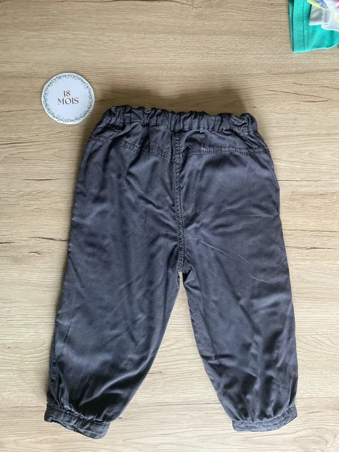 Pantalon gris foncé bébé fille 18 mois Kitchoun - photo numéro 4
