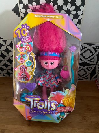 Poupée Troll - Poppy surprises 2 en 1 MATTEL