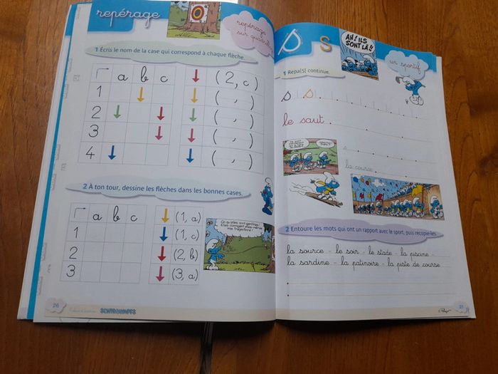 Mon cahier d'écriture les Schtroumpfs - photo numéro 3
