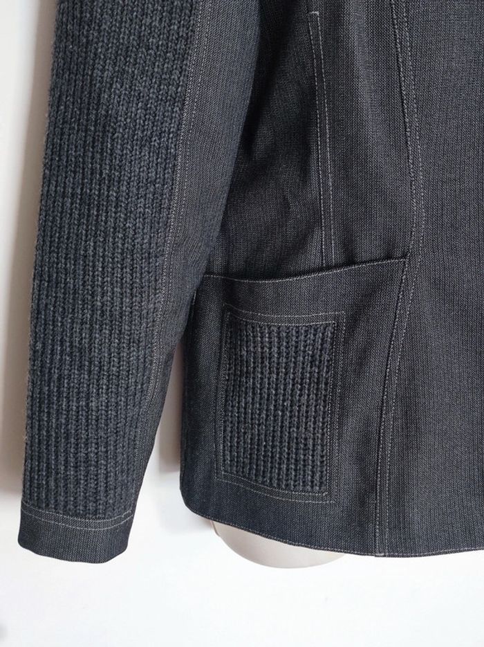 Veste blazer gris maille laine / Tony Lamarca - 36/S ร 38/M - photo numรฉro 10