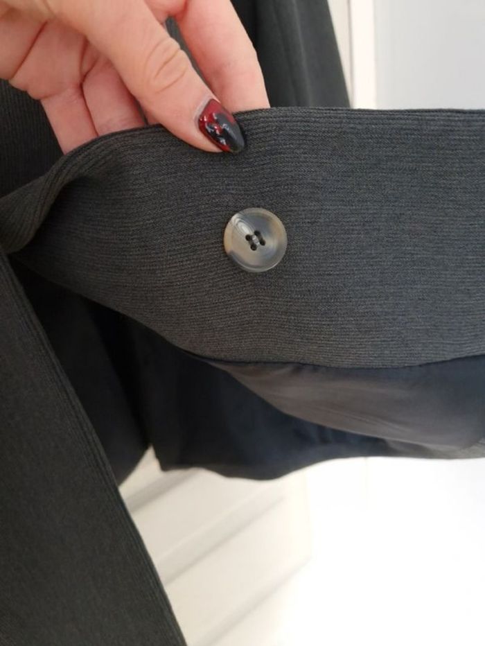 Jolie veste blazer grise femme vintage taille L/40 - photo numéro 7