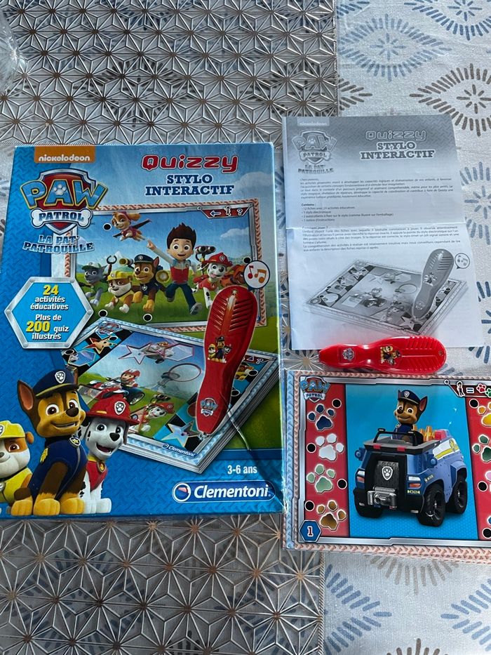 Jeu quizzy stylo interactif paw patrol