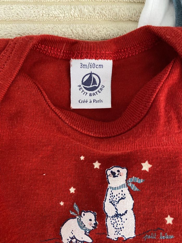 Lot de 3 bodies Petit Bateau - photo numéro 2