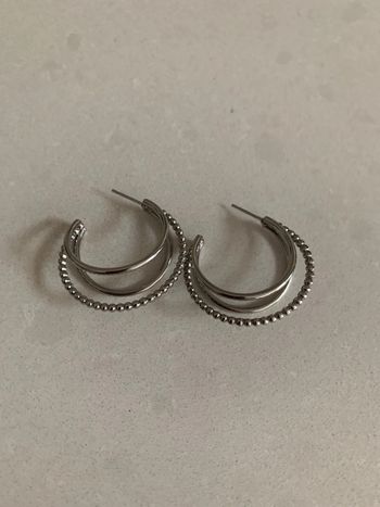 Créoles en acier inoxydables