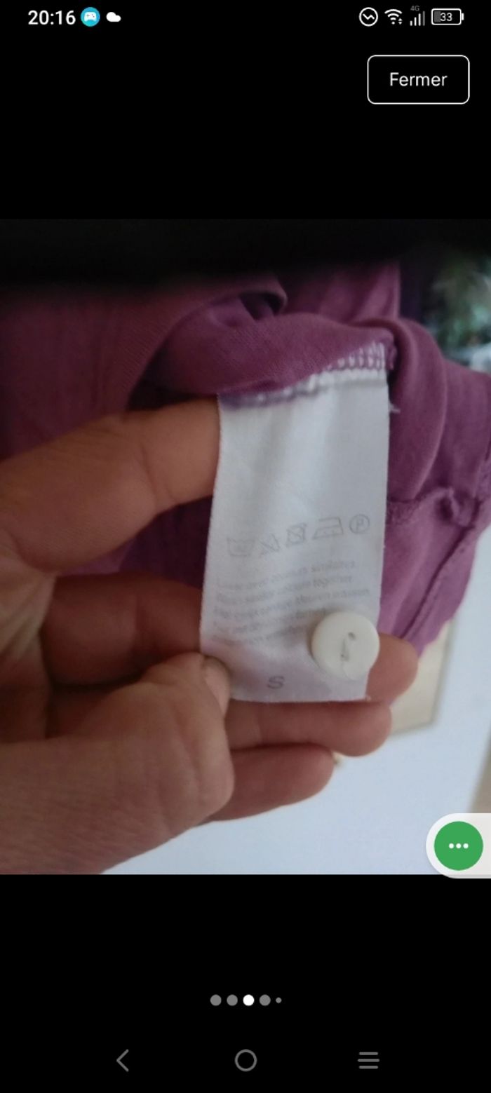 Haut de nuit s manches longues c79 - photo numéro 3