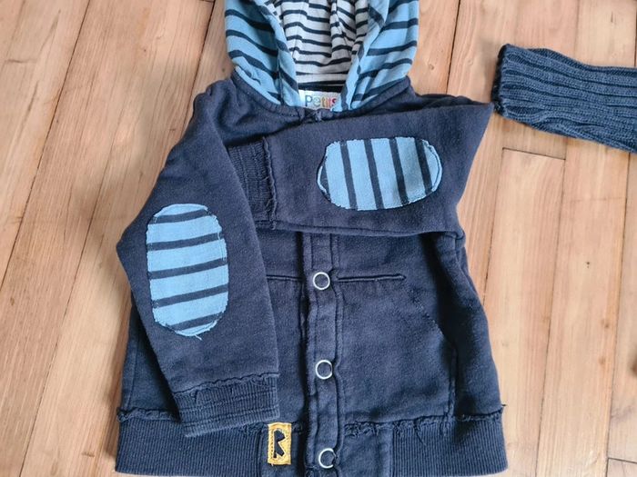 Lot de 8 sweat zippé gilet taille 12 mois - photo numéro 12