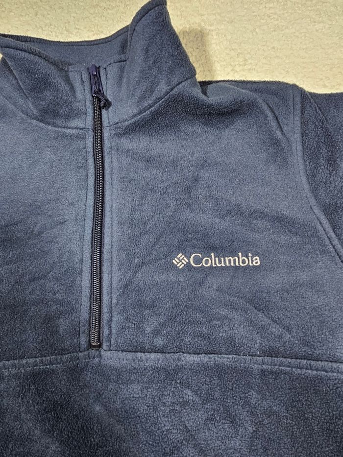 Zip Polaire columbia bleu - photo numéro 2