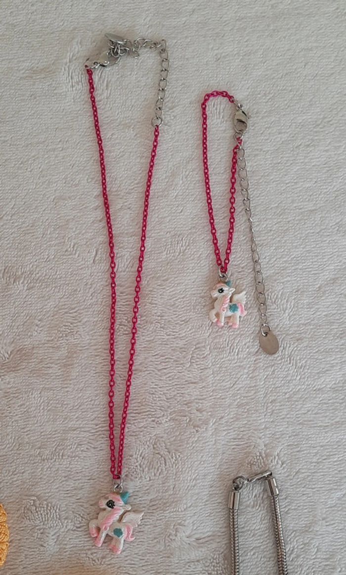 Collier et bracelet Licorne