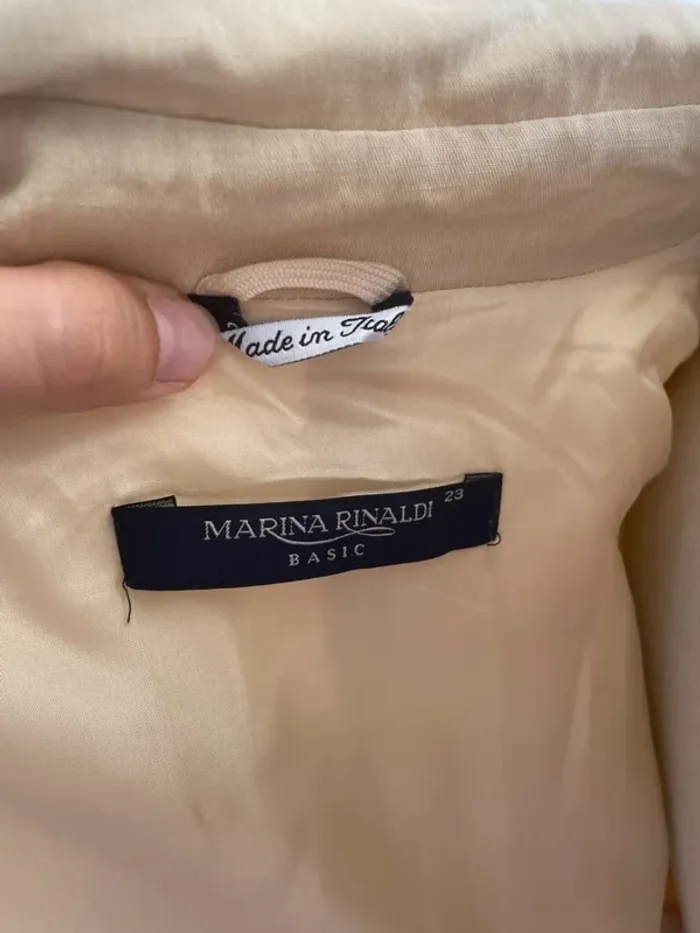 Manteau court crème Marina Rinaldi – chic et élégant - photo numéro 4