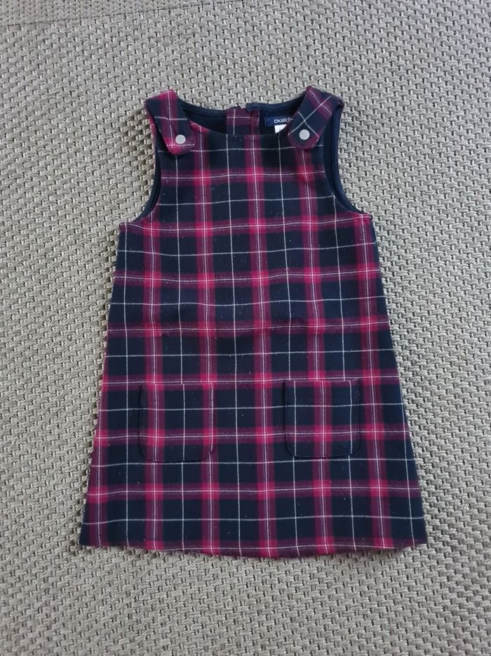 Robe trapèze a carreaux - 4 ans - photo numéro 2
