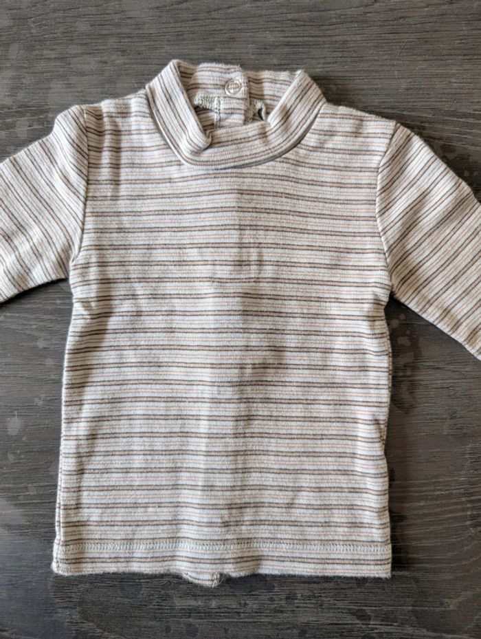 T-shirt manches longues rayé