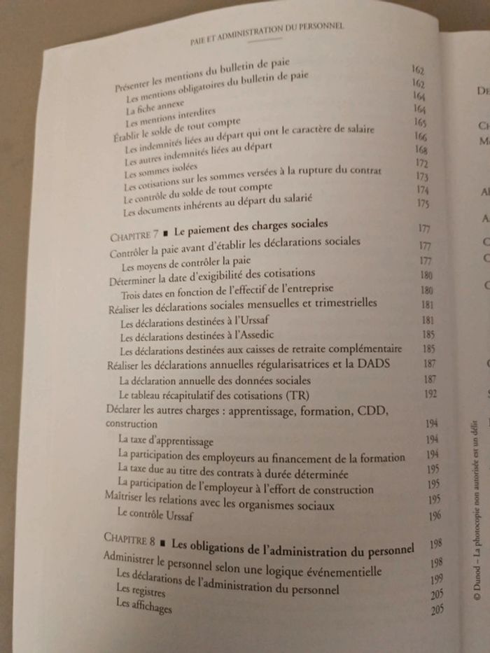 Paye et administration du personnel Jean-Pierre taieb 2e édition dunod - photo numéro 6