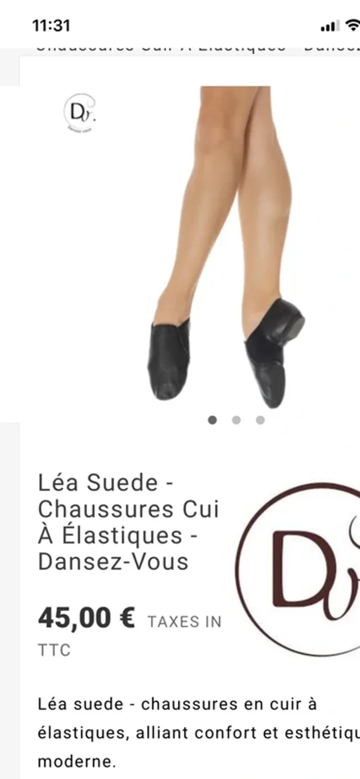 Dansez-Vous chausson de Jazz T37 - photo numéro 5