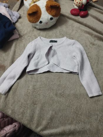 Boléro rose paillettes